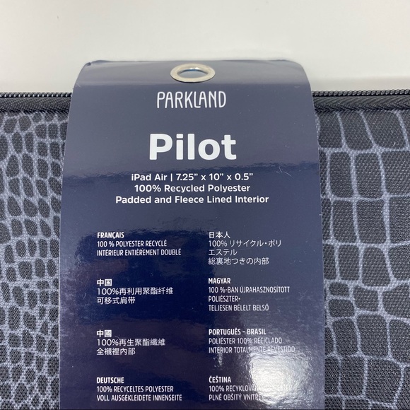 Parkland Design & Manufacturing Pilot Sleeve For iPad Air Viper Black - Picture 4 of 4